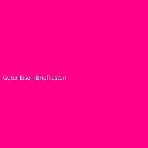 Guter Eisen-Briefkasten