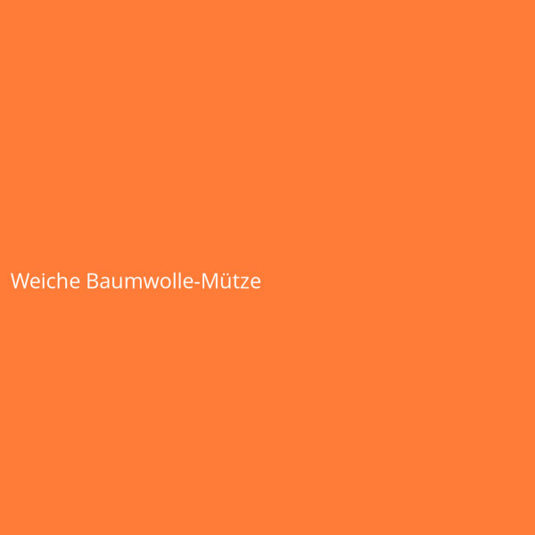 Weiche Baumwolle-M&uuml;tze