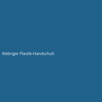 Klebriger Plastik-Handschuh