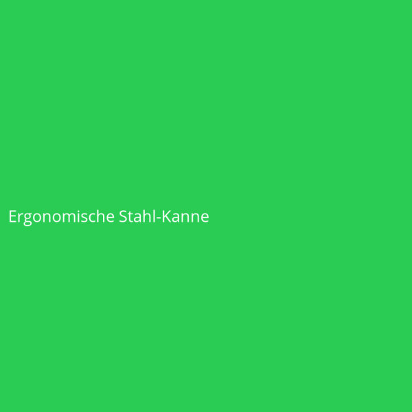 Ergonomische Stahl-Kanne